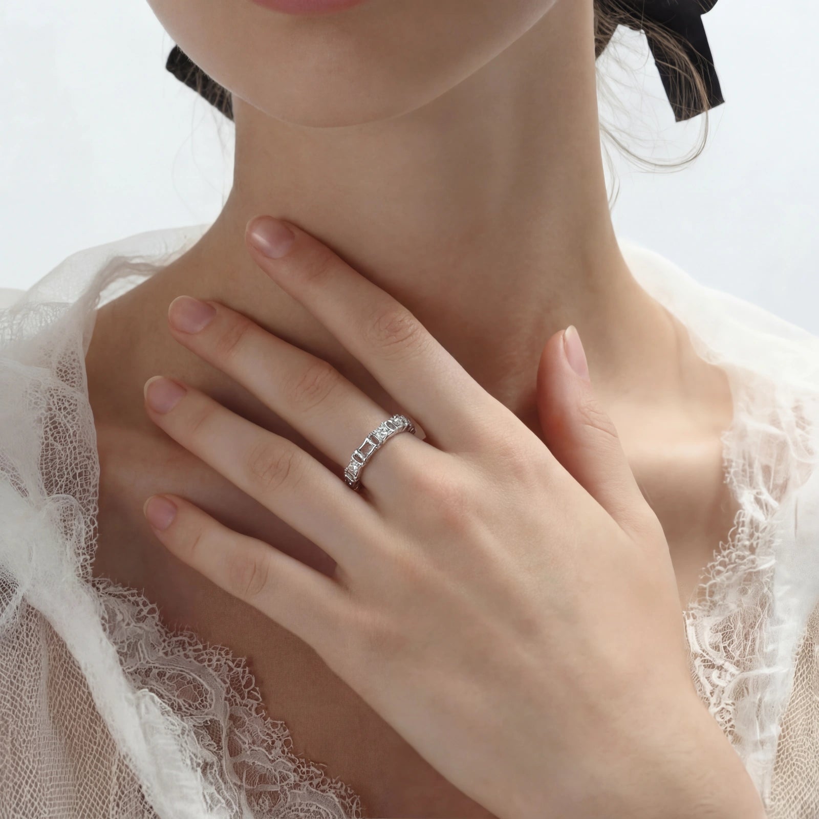 Anillo Geométrico Lujo