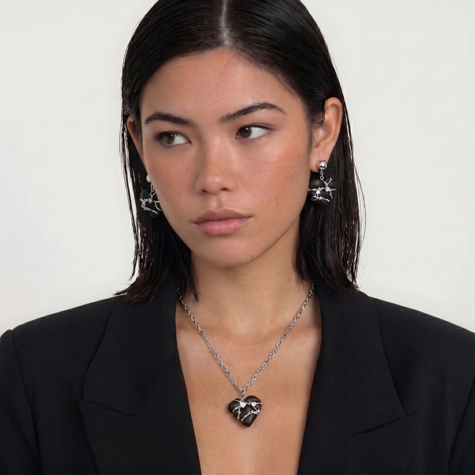 Conjunto de Joyas Corazones Atados