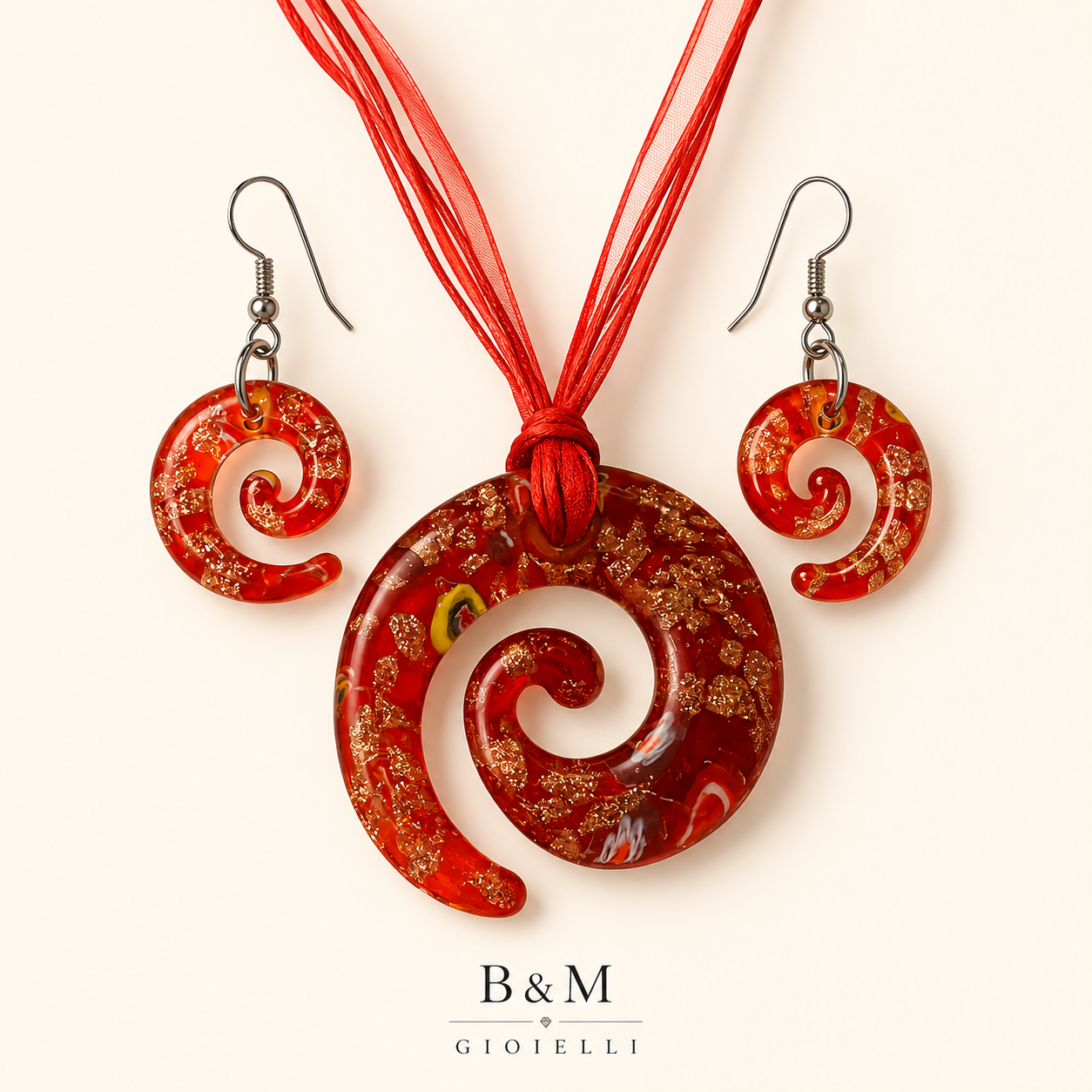 COLLAR COLGANTE-MODELO ESPIRAL