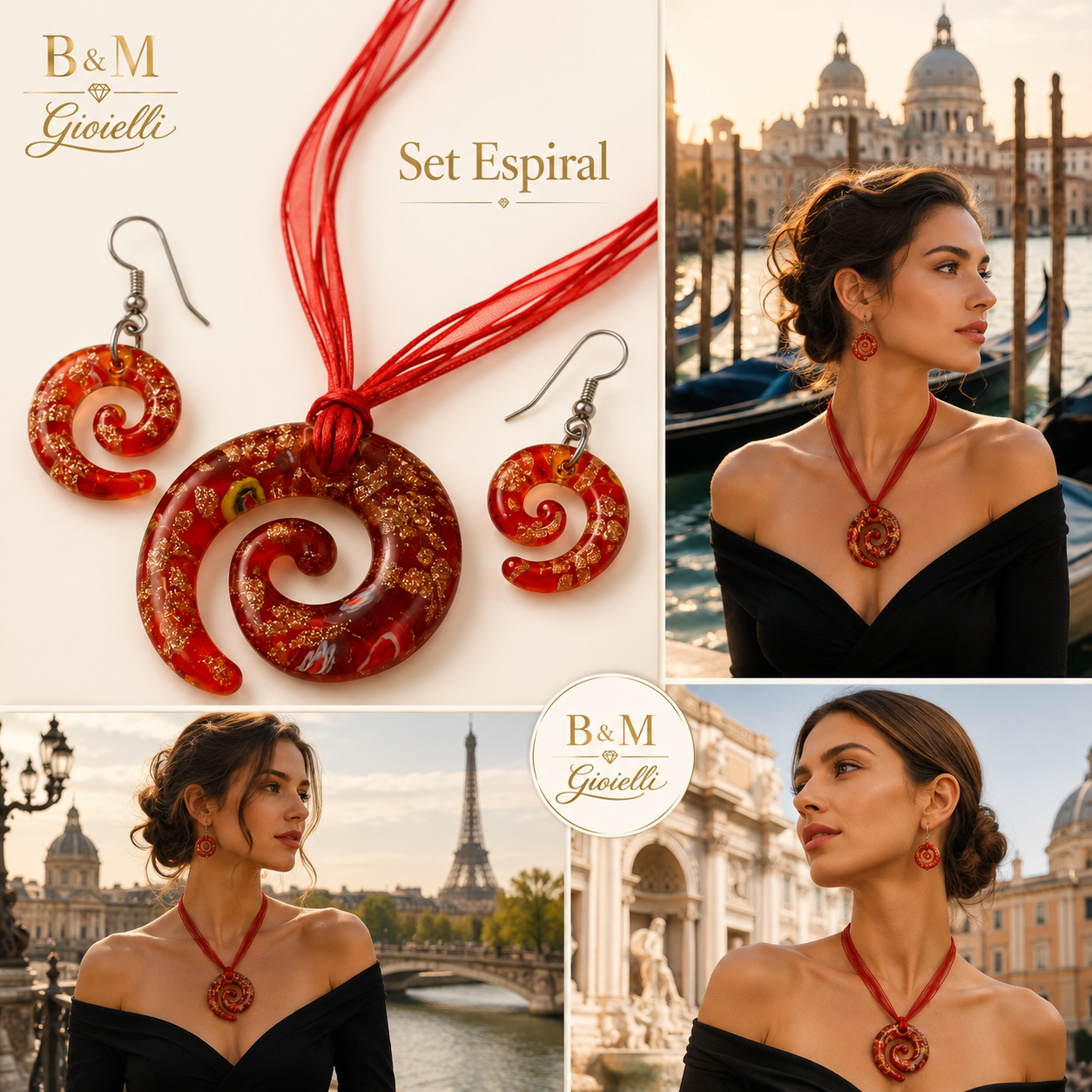 COLLAR COLGANTE-MODELO ESPIRAL